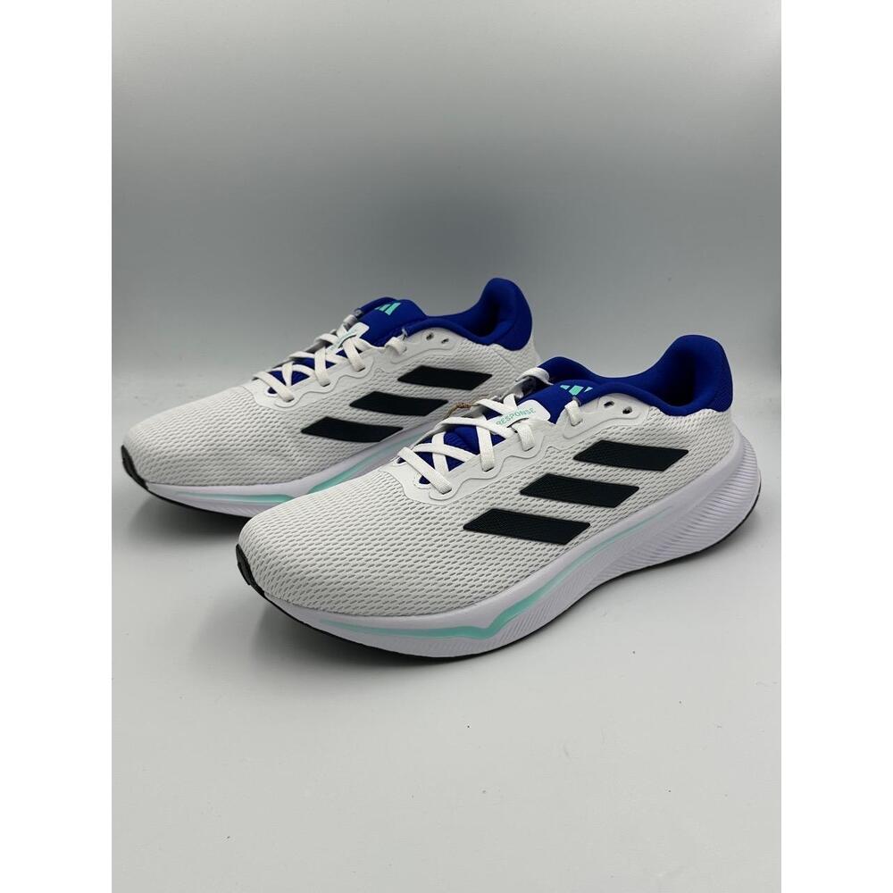 NIB | Adidas Response IH6005 Men’s 10.5 | White/Aqua/Black Running Shoes | OGBox